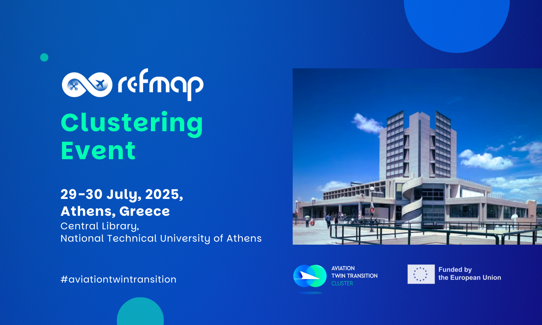 RefMAP consortium & Aviation Twin Transition Cluster clustering event on digital and sustainable transformation of Urban Air Mobility