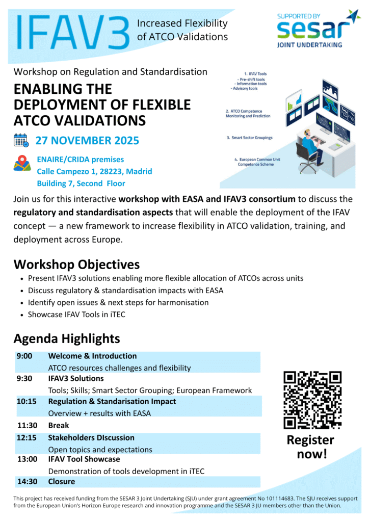 IFAV3 – ENAIRE_CRIDA_EASA Workshop Madrid